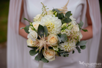 Букет невесты & Бутоньерка № 1354