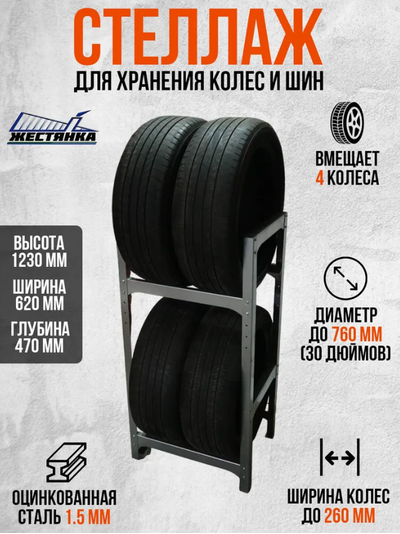 Стеллаж для колес и шин