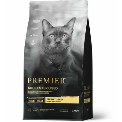 PREMIER (Премьер) сухой корм для стерилизованных кошек, Индейка 2 кг