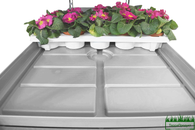 ПОДДОНЫ ИЗ ПЛАСТИКА  5 ШТ.в комплекте - Гидропонный поддон с канавками 1250x550x50