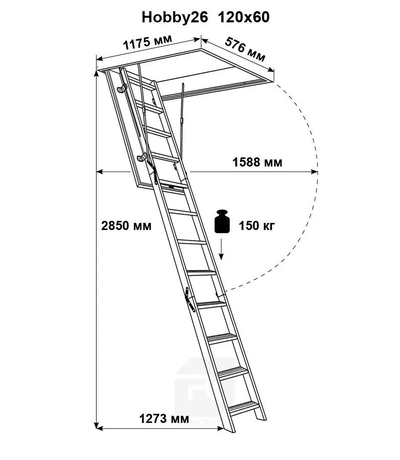 Лестница чердачная DOLLE «Hobby 26»