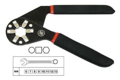 Ключ гаечный 6-13 мм универсальный зажимной (6&quot;, &quot;Bionic Wrench&quot;), AT47420