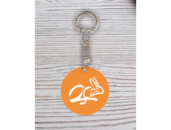 Брелок с гравировкой год Кролика №1