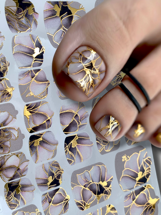 Пленки для педикюра с фольгой VIP-076