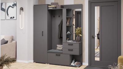 Прихожая ЭРИКА Тип 2 Графит Серый