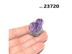 Аметист натуральный (друза) Бразилия арт.23720: 11,5г - 17*18*25мм