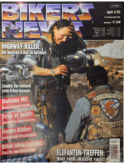 Bikers News Deutsch Magazine April 2002 Иностранные мото журналы, Chopper Magazine, Intpressshop