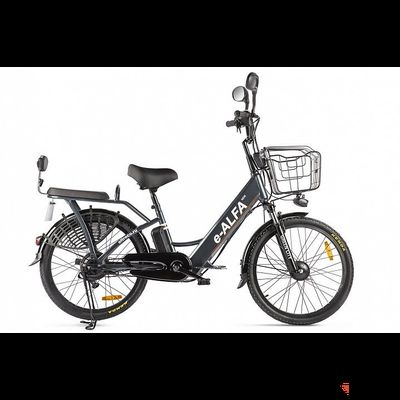 Велогибрид GREEN CITY e-ALFA new Темно-серый