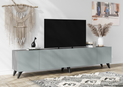 Сканди тумба под ТВ Серый Шифер/Грин Грей Софт