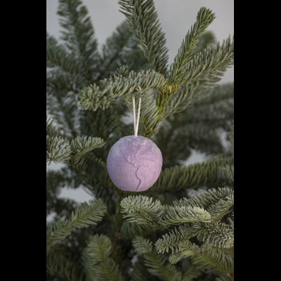 Новогодняя игрушка "Мир" Фиолет