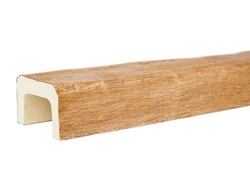 Декоративная балка из полиуретана. Полиуретановая фальшбалка Country Decor рубленая берёза