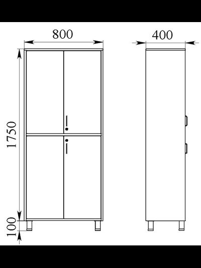 Шкаф медицинский для медикаментов ШММ-2.2.2