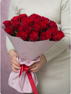 Букет из 25 красных роз