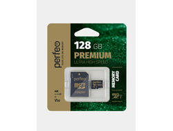 Карта памяти Perfeo microSDXC 128GB High-Capacity (Class 10) UHS-3