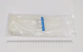 Хомут-стяжка белая 4х200 мм пластиковая (100 шт)
