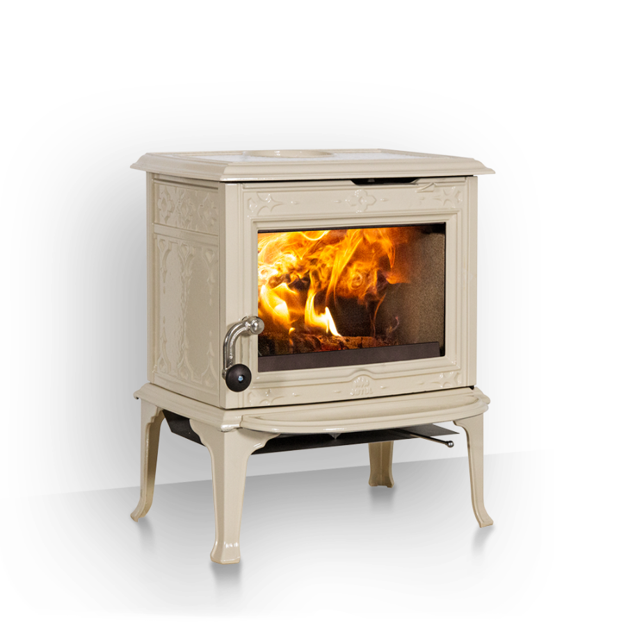 Красивая и современная печь Jotul F 100 ECO SE LL IVE для отопления дома