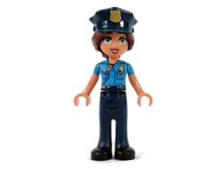 Friends Isabella Nougat - Dark Azure Uniform, Dark Blue Trousers, Dark Blue Police Hat, n/a (frnd575)