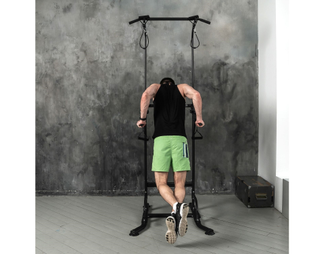 Стойка напольная турник-пресс-брусья DFC POWER TOWER G008 с эспандерами