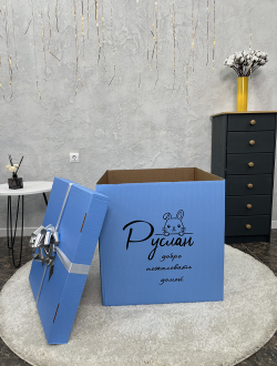 Коробка с 50 шариками внутри на выписку