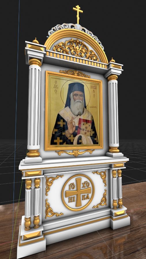 3d модели напольных киотов