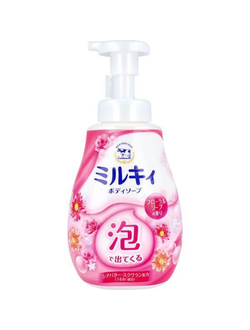 Пенящееся молочное мыло для тела с цветочным ароматом Cow Brand Milky Body Soap (600 мл)