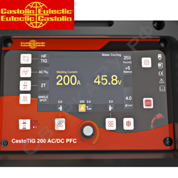 Установка для аргонодуговой сварки Castolin CastoTIG 200 AC/DC Pulse PFC