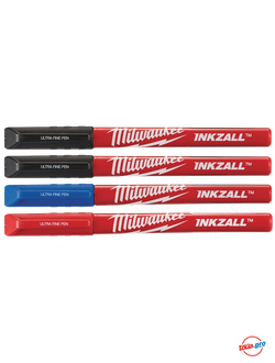 Набор тонких ручек MILWAUKEE INKZALL Fine Tip (Синий/Красный/Черный) 48223165
