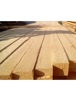 Нестроганный брус обрезной 100х100х6000 мм 1 сорт хвойный (ель, сосна) естественной влажности