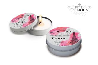 Массажная свеча Petits Joujoux Paris с ароматом ванили и сандала - 33 гр,  MyStim, Германия