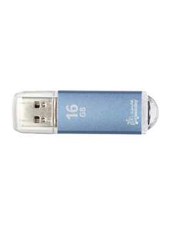 Флеш-память Smartbuy V-Cut, 16Gb, USB 2.0, синий, SB16GBVC-B