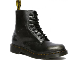 Dr. Martens 1460 Pascal Metallic Silver Brush Off