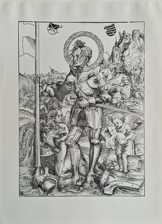 "Искушение святого Антония" ксилография Лукас Кранах Старший 1972 год