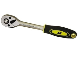 Ключ трещоточный с кнопкой 1/4", 45 зуб. CrV