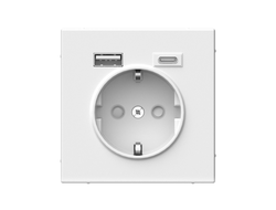 Systeme Electric ArtGallery Лотос Розетка 16А с 2 USB A+C, 5В/2,4А/3,0А, механизм GAL001332