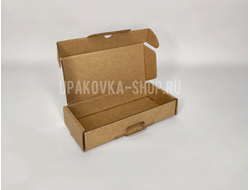 Коробка с откидной крышкой 134*64*25 мм БУРЫЙ