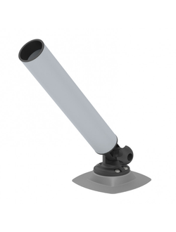 Держатель спиннинга торцевой на баллон наклонный, алюминий TM 030639T