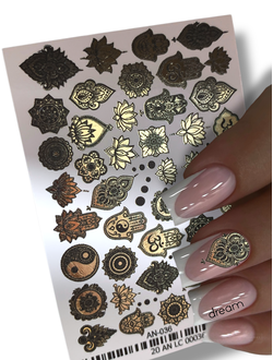 Фольгированные слайдеры Золото AN-036