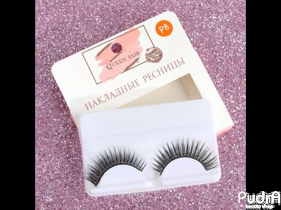 Ресницы накладные, цвет чёрный, P8