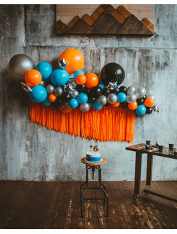 Оформление детского дня рождения в стиле космос № 1455