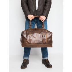 Кожаная дорожная сумка Campora Premium sienna (арт. 
4019-63)