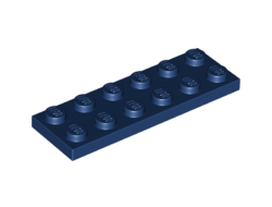 Plate 2 x 6, Dark Blue (3795 / 4187343 / 4649974 / 6097420)