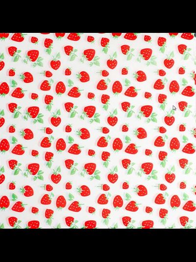 Бумага для бенто-торта 18*18 см (100 шт), принт Клубника в Калининграде