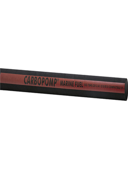 Специальный топливный шланг Hoses Technology Carbopomp/M/15T TGLSL007038052020 Ø52ммx20м внутренний Ø38мм >10бар для дизельного топлива, биодизельного топлива и неэтилированного топлива из чёрной резины армированной синтетической нитью