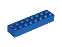 Brick 2 x 8, Blue (3007 / 300723 / 6037384)