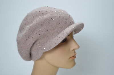 Итальянская розовая женская кепка Вицио