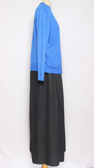 Джемпер "ГЛАДКИЙ С ДЛИННЫМ РУКАВОМ " 7811 бирюзовый, т.голубой, черный, зеленый, серый  р.52-56