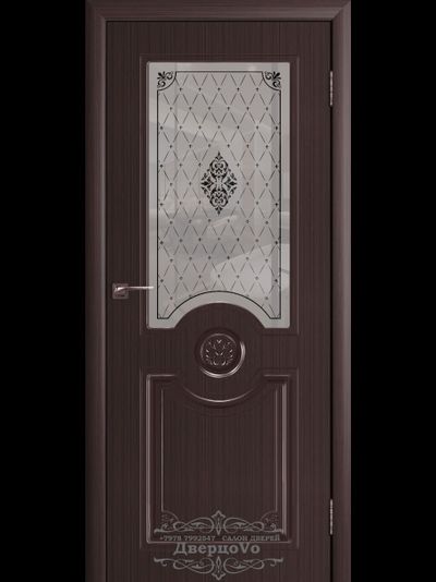 CORDONDOOR/ ДОМИНИКА/ ШПОН FINE-LINE/ ВЕНГЕ/ ПОЛОТНО ОСТЕКЛЕННОЕ/ УФ ФОТОПЕЧАТЬ