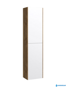 Пенал Aqwella Mobi-36, цвет дуб балтийский/белый