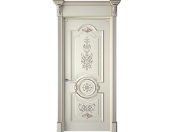 Дверь Каролина слоновая кость с патиной шампань