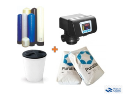 Комплект умягчения FRP со смолой Purolite С100Е различной комплектации и производительности